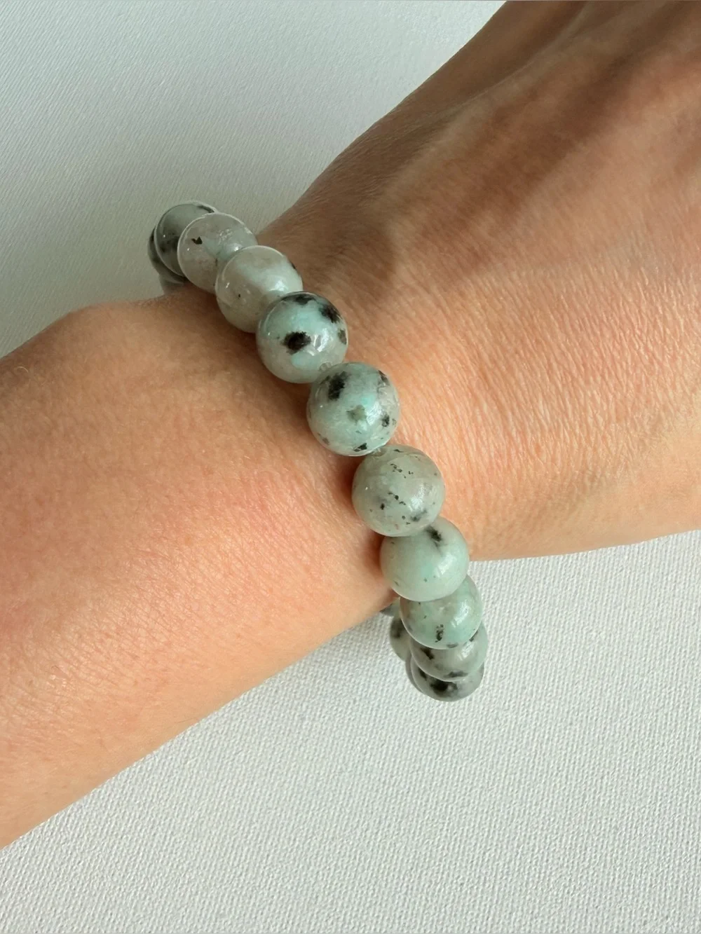 Authentic Sesame Jasper 10mm Beaded‎ Stretch Bracelet by Bombshell Beads